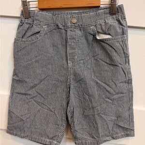 Uniqlo Navy and White Striped Shorts